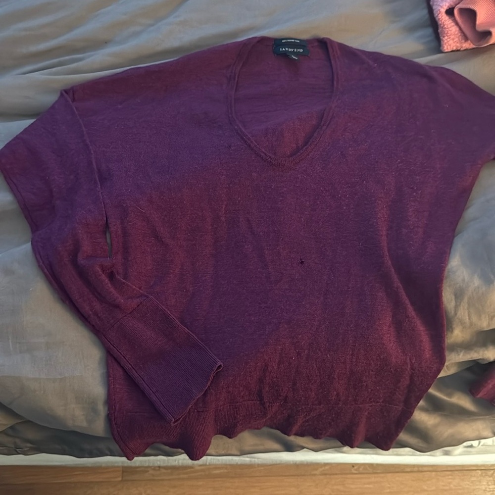 Super thin soft merino sweater. HOLES